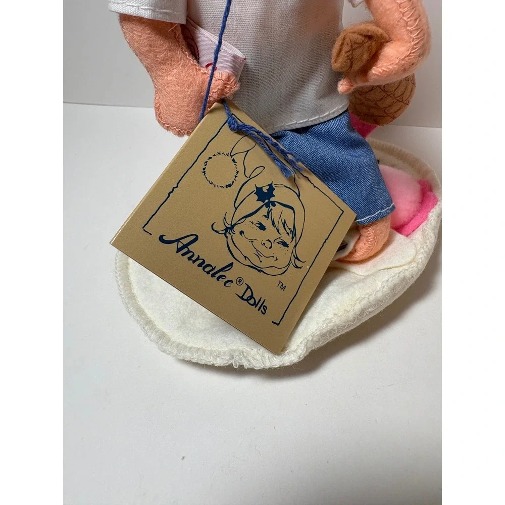 Annalee Mobilitee 1993 10th Anniversary Doll Society Boy w Ice Cream w Pin & Bag
